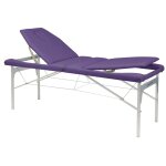 Table de massage pliante en aluminium avec trou visage