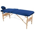Table de massage pliante en bois avec ttire et trou visage