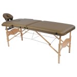 Table de massage pliante en bois avec ttire et trou visage