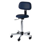 Tabouret rglable  roulettes et dossier carina mdical