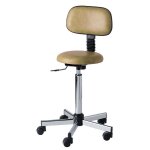 Tabouret rglable  roulettes et dossier carina mdical