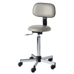 Tabouret rglable  roulettes et dossier carina mdical