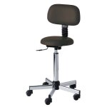 Tabouret rglable  roulettes et dossier carina mdical