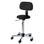 Tabouret rglable  roulettes et dossier carina mdical