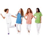 Tunique mdicale femme en lyocell avec col rond traxa