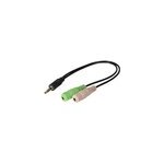 Adaptateur jack 3. 5(3pts) vers micro et casque m / f Adaptateur jack 3. 5(3pts) vers micro et casque m / f