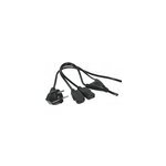 Câble alimentation 220v y uc / ecran male / 2femelles Câble alimentation 220v y uc / ecran male / 2femelles