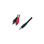 Câble audio jack 3. 5 vers 2xrca mâle / mâle - 5m Câble audio jack 3. 5 vers 2xrca mâle / mâle - 5m
