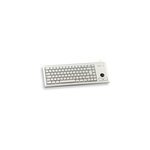 Cherry g84 - 4400 trackball keyboard clavier filaire miniature, trackball, usb, gris clair, azerty - ...
