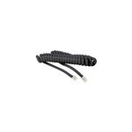 Cordon spirale 4 / 4 rj9 - 2m noir