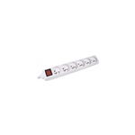 Dexlan multiprise 6 prises avec interrupteur blanche - 4m Dexlan multiprise 6 prises avec interrupteur blanche - 4m