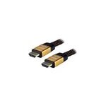 Mcl samar c�ble hdmi 2. 0 highspeed + eth. tress� m�le / m�le - 3m#