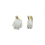 Rallonge d'alimentation auxiliaire 4pins m / f 20cm Rallonge d'alimentation auxiliaire 4pins m / f 20cm