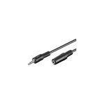 C�ble audio jack 3. 5mm m�le / femelle - 2m - noir#