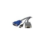 Startech 1. 8m ultra - thin usb vga 2 - in - 1 kvm cable