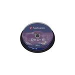 Verbatim dvd + r / 4. 7gb 16x advazo spdl 10pk