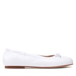 Ballerines polo ralph lauren pony ballet rf104211 blanc