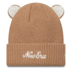 Bonnet new era teddy bear ears cuff knit beanie 60580864 marron