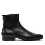 Boots calvin klein boot w / zip lth hm0hm01501 noir