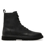 Bottes calvin klein jeans eva boot mid laceup rebellious ym0ym01071 noir