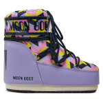 Bottes de neige moon boot mb icon low optical 80d1409550 violet
