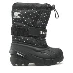 Bottes de neige sorel childrens flurry print nc3503 - 010 noir