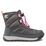 Bottes de neige sorel youth whitney ii short lace wp ny3903 gris