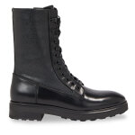 Bottes de randonne calvin klein cleat combat boot - epi mono mix hw0hw01713 noir