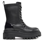 Bottes de randonne calvin klein jeans chunky boot laceup lth mg sat yw0yw01285 noir