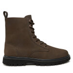 Bottes de randonne calvin klein jeans eva boot mid laceup rebellious ym0ym01071 marron