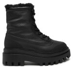Bottes de randonne calvin klein jeans flatform lace up boot padded yw0yw01557 noir
