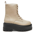 Bottes de randonne calvin klein jeans flatform yw0yw01535 beige