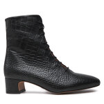 Bottines balagan balagan - victoria czarny wzr krokodyla noir