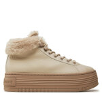 Bottines calvin klein jeans bold platf low laceup mg yw0yw01590 beige