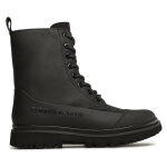 Bottines calvin klein jeans chunky combat laceup boot rub yw0yw01066 noir