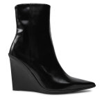 Bottines calvin klein wedge ankle boot 90 hw0hw02256 noir