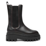 Bottines chelsea calvin klein jeans flatform yw0yw01542 marron