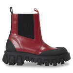 Bottines chelsea tommy jeans tjw chunky chelsea mix material en0en02375 rouge