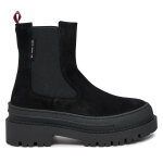 Bottines chelsea tommy jeans tjw foxing chelsea suede en0en02631 noir