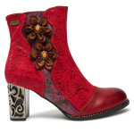 Bottines laura vita ledao 34 rouge