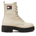 Bottines tommy jeans tjw urban boot tumbled en0en02317 beige