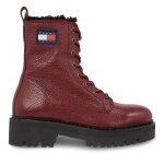 Bottines tommy jeans tjw urban tumbled ltr wl en0en02317 marron