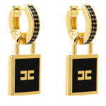 Boucles d'oreilles elisabetta franchi or - 27 - k46e2 - v270 noir