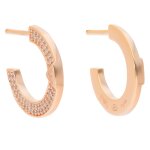 Boucles d'oreilles emporio armani eg3590221 plaqu� or rose