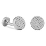 Boutons de manchettes boss b - monogram4ro 50532326 argent