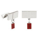 Boutons de manchettes hugo e - hugotag - cuf 50523082 argent