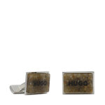 Boutons de manchettes hugo e - stone 50476912 argent