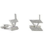 Boutons de manchettes karl lagerfeld 240m3932 argent