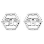 Boutons de manchettes philipp plein plein icon pj9aa10cu argent