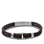 Bracelet fossil heritage jf04203040 noir